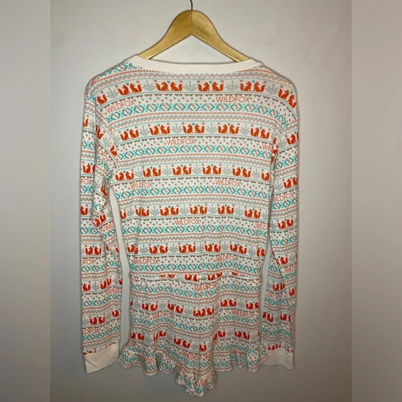 ✨Host Pick✨ Wildfox Intimates Fox Print “Ye old” Rustic Romper - Picture 4 of 8